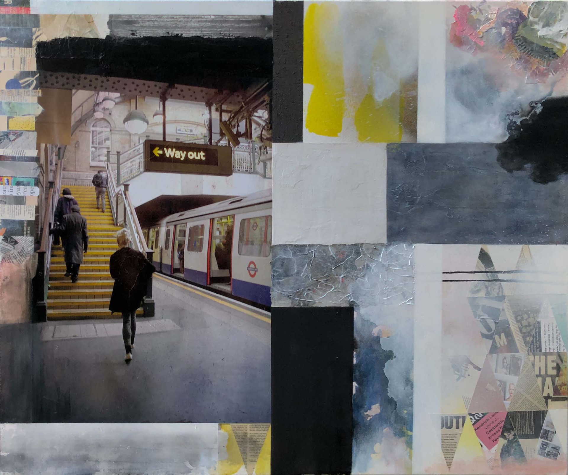 This way out, 90x120 (motiv fra Notting Hill gate, London) SOLGT